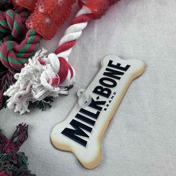 New Dog Toy Bundle Lot – Mammoth Flossy Chews, Christmas Rope Chews & Bone Toys - Picture 3 of 5